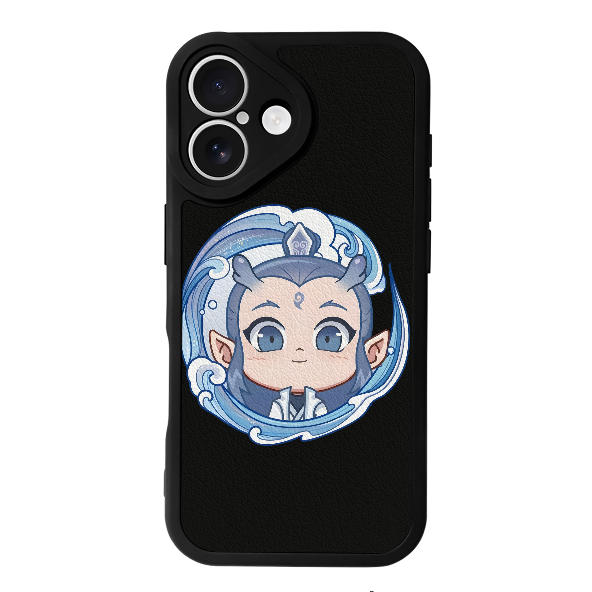 （画像用） Ne Zha 2 ナタ 魔童の大暴れ 【iPhone 16シリーズ対応】シリコンスマホケース（レザー調） 材質：シリコン